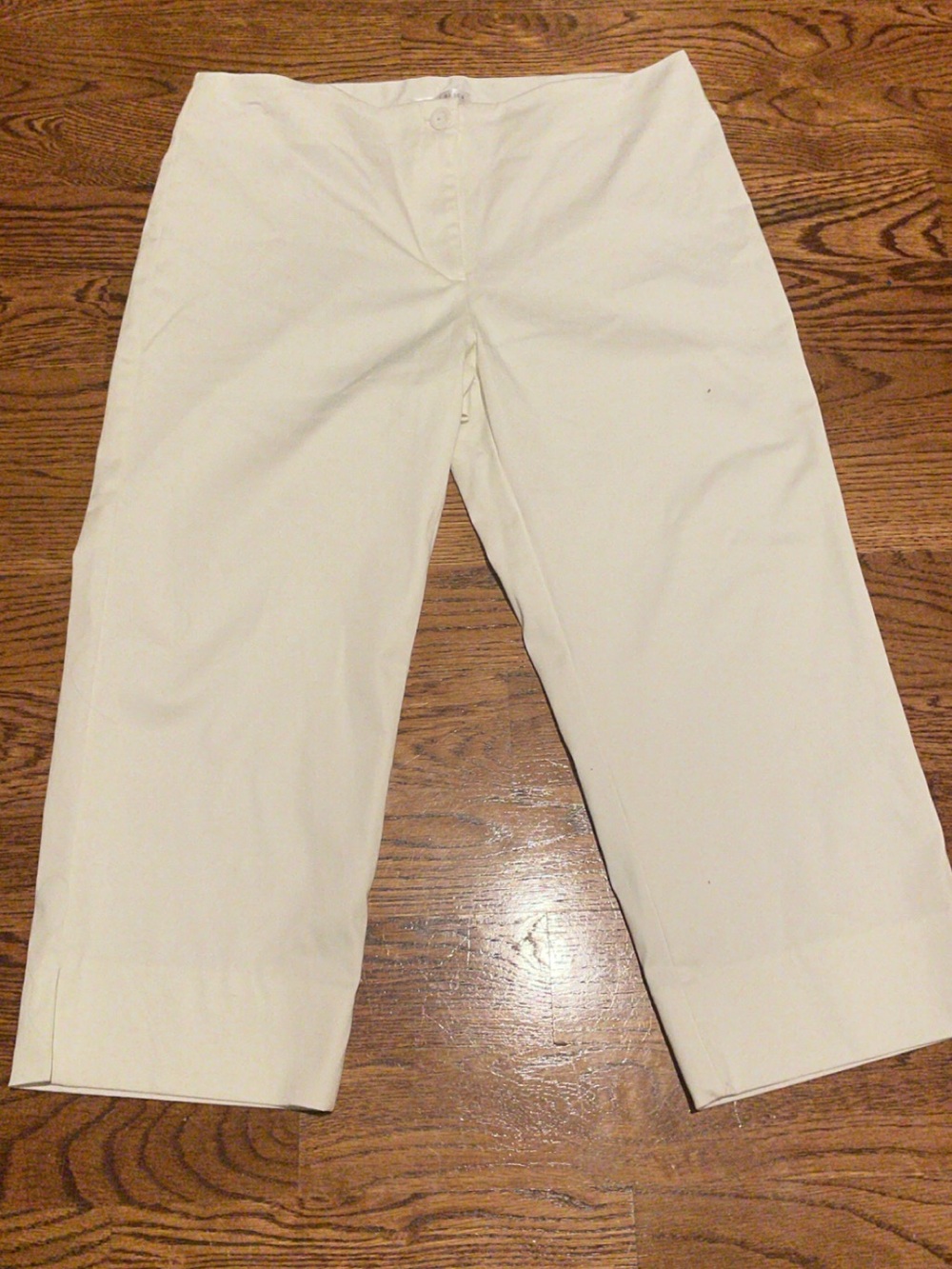 Women’s Cream Casual Pants - Classic Straight Fit